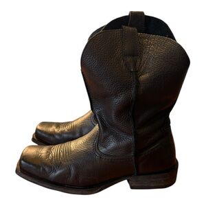 Ariat Rambler Boots Men’s 12EE Black Soft Leather Pull On Western 9591